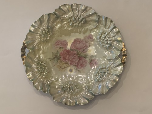 Antico piatto rosa - r.s.,