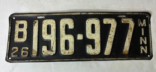 Antique minnesota license - minnesota,