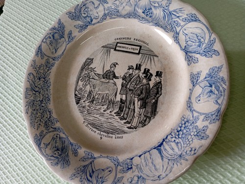 Antique plate dessert - plate,