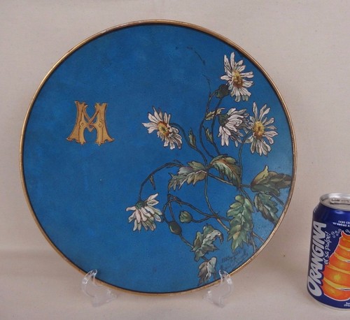 Antico piatto fiori decorativo