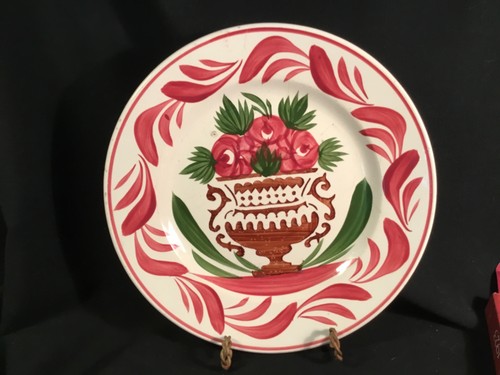Antico piatto floreale - , faience