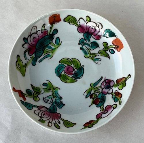 Antico piatto porcellana - , rosa