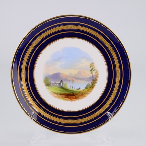 Antico piatto paesaggio minton - piatto,