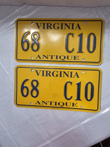 Virginia antique license - , plate