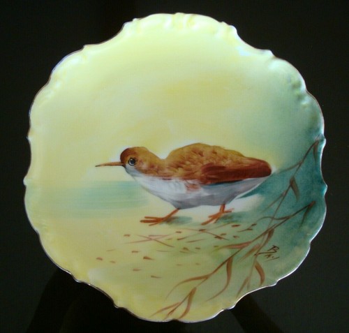 Antico piatto limoges flambeau - piatto,