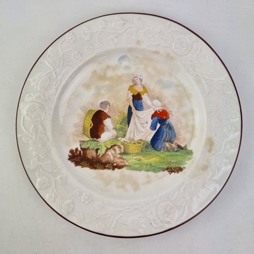 Antico piatto xix secolo - piatto,