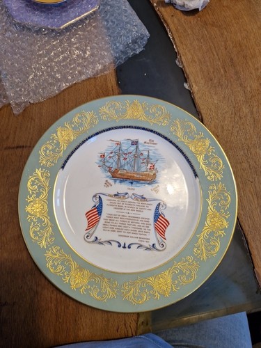 Antique plate pilgram - antique,