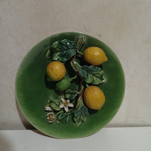 Mentone maiolica piatto limone - maiolica,
